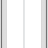 WDMA 20x66 (19.5 x 65.5 inch) White Vinyl uPVC Push out Casement Window with Prairie Grilles