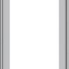 WDMA 20x72 (19.5 x 71.5 inch) Pine Wood Light Grey Aluminum Push out Casement Window without Grids Exterior