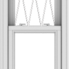 WDMA 20x96 (19.5 x 95.5 inch)  Aluminum Single Double Hung Window with Diamond Grids