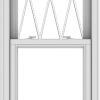 WDMA 24x102 (23.5 x 101.5 inch)  Aluminum Single Double Hung Window with Diamond Grids