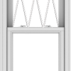 WDMA 24x114 (23.5 x 113.5 inch)  Aluminum Single Double Hung Window with Diamond Grids