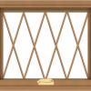 WDMA 24x20 (23.5 x 19.5 inch) Oak Wood Dark Brown Bronze Aluminum Crank out Awning Window without Grids with Diamond Grills