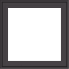 WDMA 24x24 (23.5 x 23.5 inch) Pine Wood Dark Grey Aluminum Crank out Casement Window without Grids Exterior