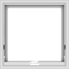 WDMA 24x24 (23.5 x 23.5 inch) White Vinyl uPVC Crank out Awning Window without Grids