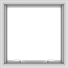 WDMA 24x24 (23.5 x 23.5 inch) White uPVC Vinyl Push out Awning Window without Grids