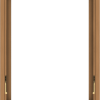 WDMA 24x30 (23.5 x 29.5 inch) Oak Wood Dark Brown Bronze Aluminum Crank out Awning Window without Grids
