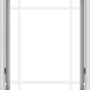 WDMA 24x30 (23.5 x 29.5 inch) White Vinyl uPVC Crank out Awning Window with Prairie Grilles