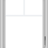 WDMA 24x30 (23.5 x 29.5 inch) White Vinyl uPVC Crank out Casement Window with Fractional Grilles
