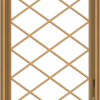 WDMA 24x32 (23.5 x 31.5 inch) Pine Wood Dark Grey Aluminum Crank out Casement Window  with Diamond Grills