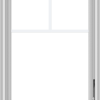 WDMA 24x32 (23.5 x 31.5 inch) White Vinyl uPVC Crank out Casement Window with Fractional Grilles