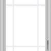 WDMA 24x32 (23.5 x 31.5 inch) White Vinyl uPVC Crank out Casement Window with Prairie Grilles