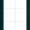 WDMA 24x36 (23.5 x 35.5 inch) Oak Wood Green Aluminum Push out Awning Window with Colonial Grids Exterior