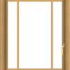 WDMA 24x36 (23.5 x 35.5 inch) Pine Wood Light Grey Aluminum Push out Casement Window with Prairie Grilles