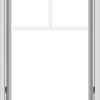 WDMA 24x36 (23.5 x 35.5 inch) White Vinyl uPVC Crank out Awning Window with Fractional Grilles