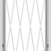 WDMA 24x36 (23.5 x 35.5 inch) White Vinyl uPVC Crank out Awning Window without Grids with Diamond Grills