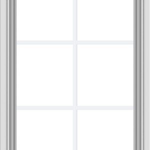 WDMA 24x36 (23.5 x 35.5 inch) White uPVC Vinyl Push out Awning Window with Colonial Grids Interior