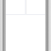 WDMA 24x36 (23.5 x 35.5 inch) White uPVC Vinyl Push out Awning Window with Fractional Grilles