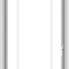 WDMA 24x40 (23.5 x 39.5 inch) Vinyl uPVC White Push out Casement Window with Prairie Grilles