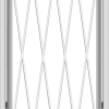 WDMA 24x40 (23.5 x 39.5 inch) White Vinyl uPVC Crank out Awning Window without Grids with Diamond Grills