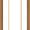 WDMA 24x48 (23.5 x 47.5 inch) Oak Wood Green Aluminum Push out Awning Window with Prairie Grilles