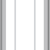 WDMA 24x48 (23.5 x 47.5 inch) Pine Wood Light Grey Aluminum push out Casement Window with Prairie Grilles