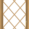 WDMA 24x48 (23.5 x 47.5 inch) Pine Wood Light Grey Aluminum push out Casement Window without Grids with Diamond Grills