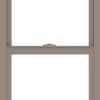 WDMA 24x48 (23.5 x 47.5 inch) Vinyl uPVC Brown Single Hung Double Hung Window without Grids Interior
