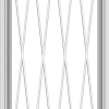 WDMA 24x48 (23.5 x 47.5 inch) White Vinyl uPVC Crank out Awning Window without Grids with Diamond Grills