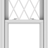 WDMA 24x54 (23.5 x 53.5 inch)  Aluminum Single Double Hung Window with Diamond Grids