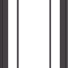 WDMA 24x54 (23.5 x 53.5 inch) Pine Wood Dark Grey Aluminum Crank out Casement Window with Prairie Grilles