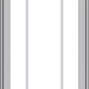 WDMA 24x54 (23.5 x 53.5 inch) Pine Wood Light Grey Aluminum push out Casement Window with Prairie Grilles