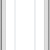 WDMA 24x54 (23.5 x 53.5 inch) uPVC Vinyl White push out Casement Window with Prairie Grilles