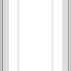 WDMA 24x54 (23.5 x 53.5 inch) White Vinyl uPVC Crank out Casement Window with Prairie Grilles