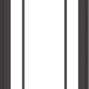WDMA 24x60 (23.5 x 59.5 inch) Pine Wood Dark Grey Aluminum Crank out Casement Window with Prairie Grilles