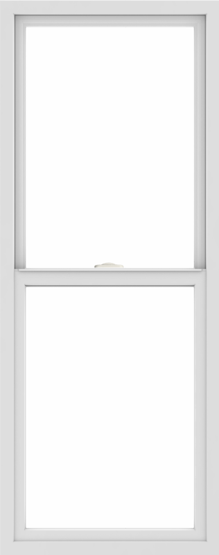 WDMA 24x60 (23.5 x 59.5 inch) Vinyl uPVC White Single Hung Double Hung Window without Grids Interior