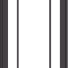 WDMA 24x66 (23.5 x 65.5 inch) Pine Wood Dark Grey Aluminum Crank out Casement Window with Prairie Grilles