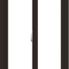 WDMA 24x66 (23.5 x 65.5 inch) Vinyl uPVC Dark Brown Slide Window without Grids Interior