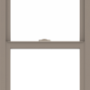 WDMA 24x66 (23.5 x 65.5 inch) Vinyl uPVC Brown Single Hung Double Hung Window without Grids Interior