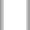 WDMA 24x72 (23.5 x 71.5 inch) Pine Wood Light Grey Aluminum Push out Casement Window without Grids Exterior