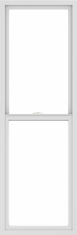 WDMA 24x72 (23.5 x 71.5 inch) Vinyl uPVC White Single Hung Double Hung Window without Grids Interior