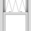 WDMA 24x96 (23.5 x 95.5 inch)  Aluminum Single Double Hung Window with Diamond Grids