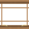 WDMA 28x20 (27.5 x 19.5 inch) Oak Wood Green Aluminum Push out Awning Window with Prairie Grilles