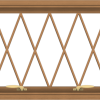 WDMA 28x20 (27.5 x 19.5 inch) Oak Wood Green Aluminum Push out Awning Window without Grids with Diamond Grills