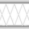 WDMA 28x20 (27.5 x 19.5 inch) White uPVC Vinyl Push out Awning Window without Grids with Diamond Grills
