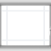 WDMA 28x24 (27.5 x 23.5 inch) Vinyl uPVC White Push out Casement Window with Prairie Grilles