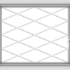 WDMA 28x24 (27.5 x 23.5 inch) Vinyl uPVC White Push out Casement Window without Grids with Diamond Grills