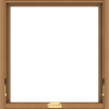 WDMA 28x30 (27.5 x 29.5 inch) Oak Wood Dark Brown Bronze Aluminum Crank out Awning Window without Grids
