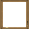 WDMA 28x30 (27.5 x 29.5 inch) Pine Wood Dark Grey Aluminum Crank out Casement Window without Grids Interior