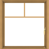 WDMA 28x30 (27.5 x 29.5 inch) Pine Wood Light Grey Aluminum Push out Casement Window with Fractional Grilles