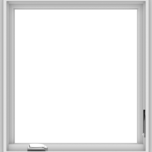 WDMA 28x30 (27.5 x 29.5 inch) White Vinyl uPVC Crank out Casement Window without Grids Interior